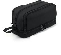 JJDFW - Estuche de tela duradero de gran capacidad, organizador portátil para suministros de papelería escolar, oficina y universidad, Black, Maletín de transporte