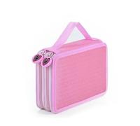 JJDFW - Estuche escolar para lápices, estuche de papelería para niñas, compartimento para bolígrafos, bolsa grande para cartuchos, accesorios, 2 capas, 35 agujeros, Maletín de transporte