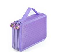 JJDFW - Estuche escolar para lápices, estuche de papelería para niñas, compartimento para bolígrafos, bolsa grande para cartuchos, accesorios, 2 capas, 35 agujeros, Maletín de transporte