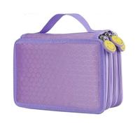 JJDFW - Estuche escolar para lápices, estuche de papelería para niñas, compartimento para bolígrafos, bolsa grande para cartuchos, accesorios, 3 capas, 48 agujeros, Maletín de transporte