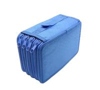 JJDFW - Estuche para lápices de 72 agujeros, suministros escolares, bolsa para bolígrafos de dibujo, estuche de papelería, Tela Oxford azul, Maletín de transporte