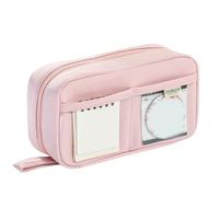 JJDFW - Estuche para lápices de gran capacidad, bonito estuche para estudiantes, suministros escolares, papelería, bolsa para lápices, Pink, Maletín de transporte
