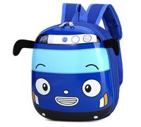 JJDFW Mochila de viaje con diseño de autobús de dibujos animados en 3D, linda mochila escolar para jardín de infantes, pequeña para niños y niñas, ideal para una excursión.