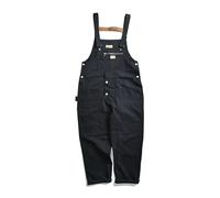 JJDFW - Overol con múltiples bolsillos para hombre, ropa de trabajo al aire libre, retro, casual, holgado, pantalones cargo holgados, overol de trabajo para hombre, Negro, XL