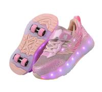 JJDFW - Zapatillas de patinaje con luces LED para niños y niñas