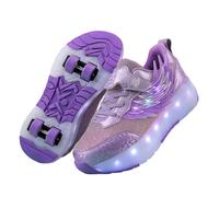 JJDFW - Zapatillas de patinaje con luces LED para niños y niñas