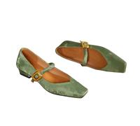 JJDFW Zapatos Mary de Punta Cuadrada para Mujer, Mocasines de tacón bajo y cómodos, para Primavera y otoño.