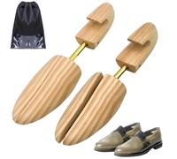 JJDPARTS Árbol de zapatos de madera para hombres y mujeres, árboles de zapatos para tenis, más amplio, mantiene la forma y evita arrugas, 1 par, L (para tallas de Reino Unido 9.5-14), L(for UK Size