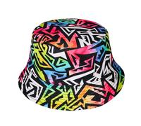 JJDreams Sombrero de cubo Trendy Verano para Mujeres Hombres Adolescentes Sombreros de Pesca Double-Sided Hongo Sombrero Sol Senderismo Playa Outdoor, A2.white, 56/58 cm