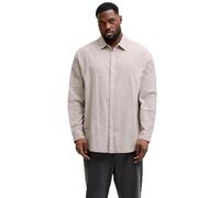 Jjebreeze Linen Blend Camiseta L/S Sn PLS, Talla Grande, Tanga., 6XL