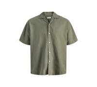 Jjebreeze Linen Blend Resort - Camiseta para Hombre (Talla Grande), Verde Oliva, 4XL