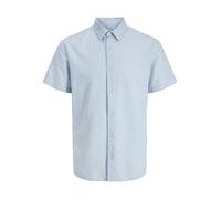 Jjebreeze Linen Blend Shirt S/S Sn PLS, Talla Grande, Azul Celestial., 6XL