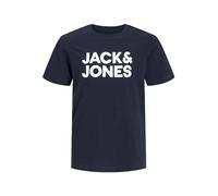 Jjecorp Logo Tee S Crew Neck Noos Jr Camiseta, Navy Blazer Fit:jr /Large Print, 128 para Niños