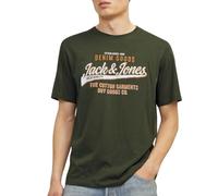 JJELOGO tee SS O-Neck 2 Col AW24 SN, Verde, S