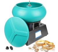 JJENXYYDS Pulidora vibratoria pequeña de 12 L, Tambor de Pulido vibratorio, Tiene vibración de Alta frecuencia, Cilindro de vibración, para Jade, artesanías Piezas de Metal Duro