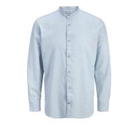 Jjesummer Linen Blend Band Camiseta L/S Sn, Azul Celestial., XXL