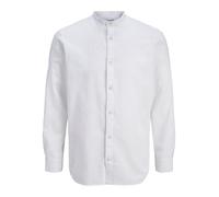 Jjesummer Linen Blend Band Camiseta L/S Sn, Blanco, XXL