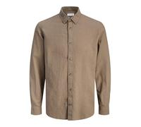 Jjesummer Linen Blend Camiseta L/S Sn, Halcón, XL