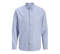 JACK & JONES Camisa 'JJESummer' azul / blanco XL azul / blanco