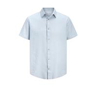 Jjesummer Linen Blend Camiseta S/S Sn, Azul Celestial., XXL