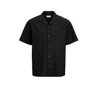 Jjesummer Linen Blend Resort Camiseta SS Sn, Negro, XXL