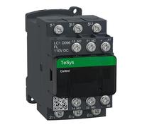 JJHQOKYNA Contactor de CA tripolar TeSys Serie D, Bobina CC, 9 A, 110 V, bajo Consumo, Terminal Anillo; LC1D096FL