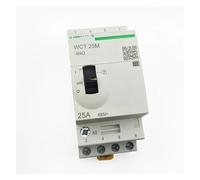 JJHQOKYNA Contactor eléctrico de CA doméstico WCT-25A 4 Polos, NO, 230 V, 25 A, Montaje en riel DIN 35 mm con operación Manual