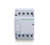 JJHQOKYNA Contactor Modular 40A-100A, 4P, 63A, 4NO, 4NC, 2NO, 2NC, 220V, 110V, 24V, contactor automático doméstico, Tipo riel DIN, ICT, 50/60Hz(4P 40A 4NO AC230V)
