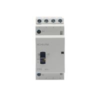 JJHQOKYNA Contactor Modular de CA doméstico MCH8-25M, 4P, 25A, 220V/230V, 50/60HZ, for riel DIN, con Interruptor Control Manual, 4NC, 4NO, 2NO, 2NC(4NC)
