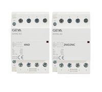 JJHQOKYNA Contactor Modular de CA for Uso doméstico, 4P, 63 A, 4 NA o 2 NC, 220 V/230 V, 50/60 Hz, for riel DIN(4P 63A 4N0 220V)
