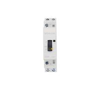 JJHQOKYNA Contactor Modular de CC for Uso doméstico, 2P, 25A, 12 V, 50/60 Hz, con Interruptor Control Manual, for Carril DIN, MCH8D-25M(2no)