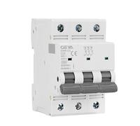 JJHQOKYNA Disyuntor Gym9-125 MCB 3p 80A 100A 125A AC C C. Interruptor de Curva Disyuntor en Miniatura 3 Polos Ancho 53,4 mm 40 40 0V 6ka(100a)