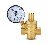 JJHQOKYNA G 1/2 quot; 3/4 quot; 1 Cita; 2 quot; Válvula Reductora de presión de Agua de latón, regulador DN15/DN20/DN25/DN32, válvula de Alivio Ajustable, manómetro, 1 Uds.(Without Gauge,DN25)