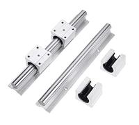 JJHQOKYNA Guía Lineal Profesional SBR12 SBR16 SBR20 de 300 a 1500 mm de Longitud con 4 Bloques de rodamientos lineales SBR12UU SBR16UU SBR20UU.(with 4pcs Sbr20uu,450mm)