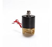 JJHQOKYNA Válvula solenoide eléctrica Normalmente Abierta, Agua, Aire, N/A, 2 vías, CA 220 V, 2W025-08K, Cuerpo de latón, CC 12, 24, 110, válvula, 1 Unidad(110V AC)