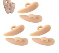 JJiaoLinin Corrector de Dedos en Martillo, 3 Pares Separador Dedos Pie de Silicona, Almohadillas para Dedos en Martillo, Enderezador de Dedos para Dedo del pie en Martillo o Curvado