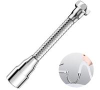 JJiaoLinin Extensor Grifo Cocina, Extensor Grifo Cocina Ajustable de M22 20cm, Adaptador Extensor Grifo Flexible 360º, 2 Tipos de Chorro, para Mayoría de Grifos de Cocina y Baño, 1 Pieza