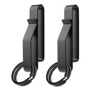 JJiaoLinin Llavero Táctico Resistente,2 Piezas Mosquetón Llavero Multiusos Táctico Universal Clip para Llavero con Cinturón de Liberación Rápida con 4 Llaveros para Agencias de Policía y Bomberos