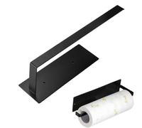 JJiaoLinin Portarrollos de Cocina, Portarrollos de Papel Absorbente magnético Soportes de Pared para Portarrollos de Cocina Autoadhesivo para Cocina y Baño, Armarios (Negro)