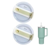 JJiaoLinin Tapa de Repuesto de Vasos paraStanley, Paquete de 2 Tapas de Vaso de 40 Pnzas para VasoStanley de 40 Onzas, También para Adventure Quencher Travel 40oz Vasos (Verde)