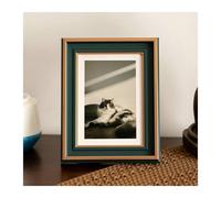 JJJing5 Marco de fotos con memoria 3x5 enmarca la nuez tablero del marco montaje for el sitio de cama Regalos de boda para parejas(Green,8.3x11.7)