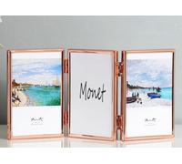 JJJing5 Marco de fotos con memoria Plata tablero de los marcos pared la galería del montaje marco 4x6 for el paisaje Regalos de boda para parejas(Rose Gold,3x5)