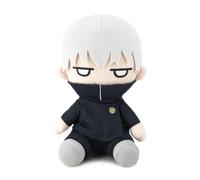 JJK - Figura de peluche Fushiguro Megumi/Itadori Yuji/Gojo Satoru | Bonita figura suave de anime de dibujos animados, almohada de personajes sentados de 23 cm, coleccionable