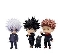 JJK Gojo Satoru Figura, Itadori Yuuji Figura, Fushiguro Megumi Figura 3PCS Anime Action Figura, 3.93 Pulgadas (10 cm) Figura de PVC Decoración Hogar Decoración Cumpleaños Regalo