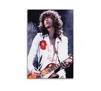 JJKKLB Póster decorativo de la página del músico Jimmy Page para pared, póster de pared e imagen artística moderna para decoración de dormitorio familiar, 12 x 18 pulgadas (30 x 45 cm)