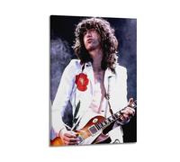 JJKKLB Póster decorativo de la página del músico Jimmy Page para pared, póster de pared e imagen artística moderna para decoración de dormitorio familiar, 12 x 18 pulgadas (30 x 45 cm)