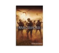 JJKKLB SEAL Team Six - Póster de la película The Raid on Osama Bin Laden, pintura decorativa, lienzo, póster de pared e imagen artística moderna para decoración de dormitorio familiar, 20 x 30 cm