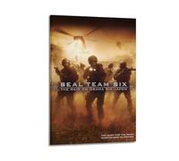 JJKKLB SEAL Team Six - Póster de la película The Raid on Osama Bin Laden, pintura decorativa, lienzo, póster de pared e imagen artística moderna para decoración de dormitorio familiar, 60 x 90 cm