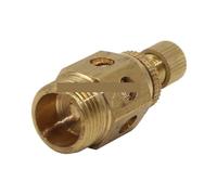JJKKOZVQF 10 Piezas de válvula de Escape de silenciador Ajustable de latón 3/8 1/2 silenciador de Acelerador neumático Conector de válvula solenoide PLL con Cubierta(1/2")