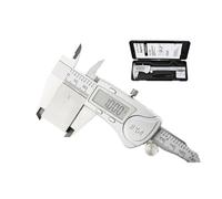 JJKKOZVQF Calibrador Digital IP54, Calibre de Metal, micrómetro Digital, paquímetro Digital de Acero Inoxidable, calibradores Vernier, Herramientas de medición de Profundidad(Box Metal Caliper 3)